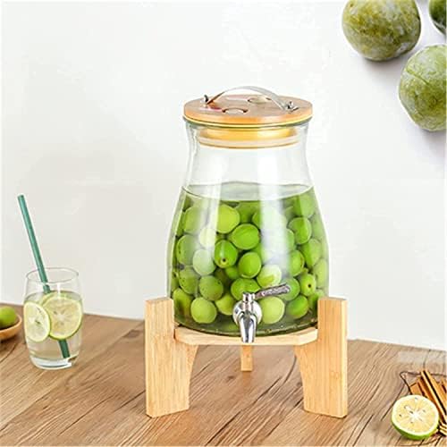 Dispensador de cerveja de cerveja para bar, dispensador de bebidas para dispensador de suco partie dispensador de bebidas de vidro com copo de suporte para suco de água licor de vinho para dispensadores de água