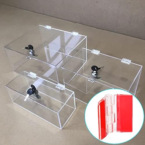 12 PCS transparentes dobradiças de dobradiça de dobradiça de dobradiças de acrílico dobradiças de acrílico, mini dobradiças