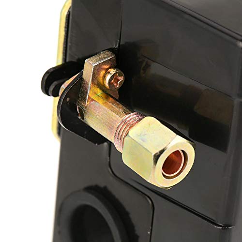 Chave de pressão Válvula de controle universal para acessórios de compressor de ar bomba 1pcs 95-125 psi preto