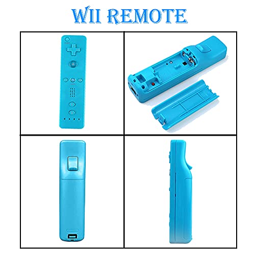 TEVODO WII Remote Controller, 4 Packs Upgrade Wii Wireless Controller Compatível com Wii Wii U