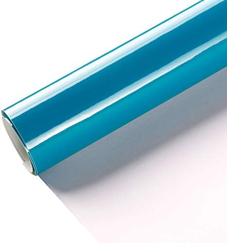 HOHOFILM Ultra Gloss Miami Blue Vinyl Film para proteção de tinta de carro Vinil estriável com tecnologia de liberação de ar Filme adesivo 1ft x 5ft