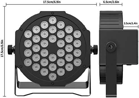 Luzes pretas, luzes roxas pretas de 72w LED de UV Luz de inundação com Remote Remote & DMX Control & Timing for Blacklight