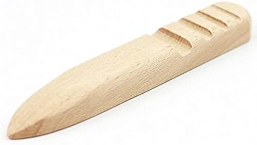 Ozxchixu 3in1 Multi-tamanho de madeira maciça de couro artesanal borda lisada Belnisher conjunto para ferramentas de trabalho de