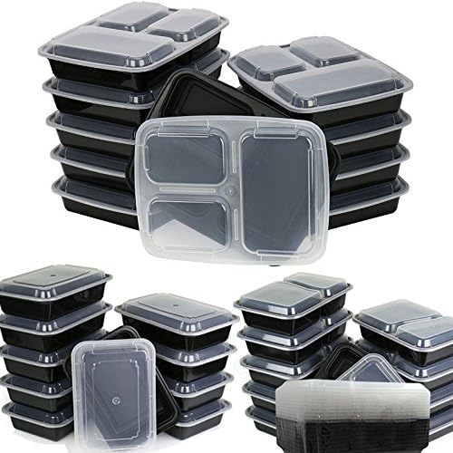 10pcs Microondas Seguro de refeição de plástico para recipiente de recipiente para lancheiras de armazenamento de comida de alimentos