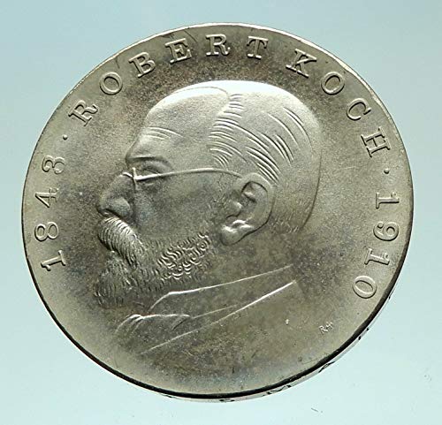 1968 Desconhecido 1968 Médico Alemanha Microbiologia Robert Koch G Coin Good Incertified