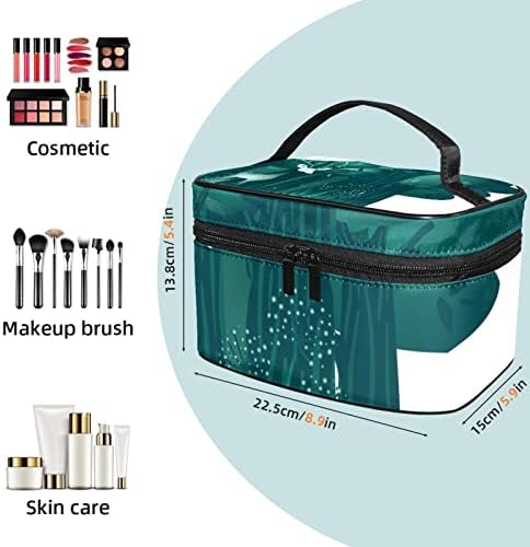 Organizador de bolsa de maquiagem de viagem Yoyoamoy, bolsa de armazenamento de higiene de higiene de higiene de cosméticos à prova d'água com maçane