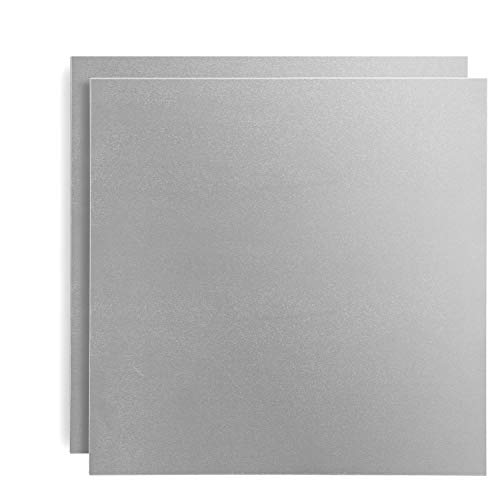 Keileoho 2 pcs 6061 T6 chapas de alumínio, 12 x 12 x 0,063 polegadas de espessura, produtos de construção placa de alumínio