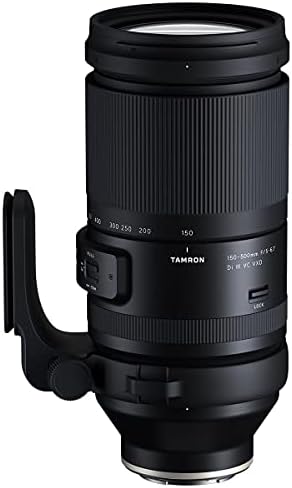 Tamron 150-500mm f/5-6,7 DI III VC VXD Lente para Sony E, pacote com kit de filtro Prooptic de 82mm, kit de software para PC, kit de limpeza, tether de tampa da lente, caixa de lente