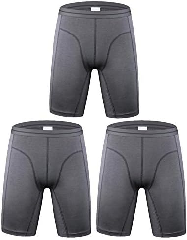 Andongnywell Men's Comfort Flex Fit Fit Lightweight Mesh Boxer breve calça de cinco pontos Sports Briefs índices calcinhas