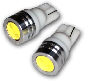 TuningPros Ledig-T10-WHP1 Gerneral Instrument Bulbos LED T10 Wedge, LED de alta potência LED branco 2-PC Conjunto