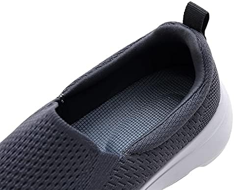 Poemlady Men Slip On Walking Loafer Shoes -Mesh Tennis Work Sneakers