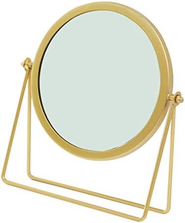 Besportble Vanity Mirror Kids espelho Round Makeup espelho de modelagem redonda espelho de espelho dourado para girar