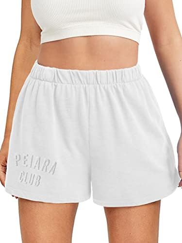 Shorts de suor de Peiara Womens verão Casual High Wistist