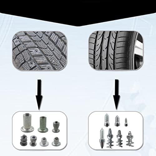 Conjunto de parafusos de pneu, 100 PCs 12mm SUV SUV ATV Anti-deslizamento parafusos pneus parafusos pneus de neve pneu pneu picos de neve