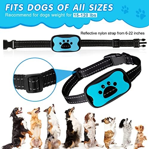 Colar de casca de cachorro colar anti-casca colarinho vibratório colarinho com som sem barking para treinamento de treinamento