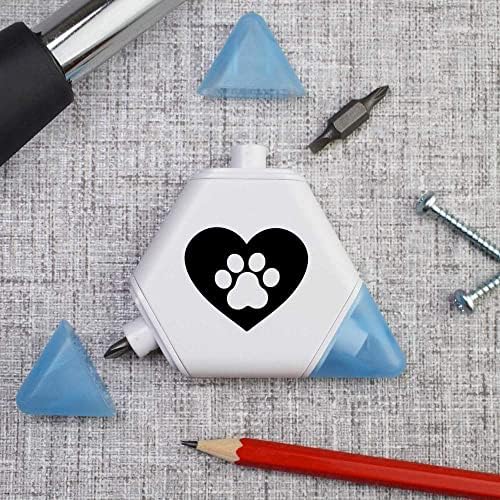 Azeeda 'Love Heart Paw Print' Compact DIY Multi Tool