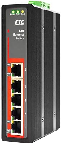 IFS -500E -5 PORT 10/100BASE -TX Fast Ethernet Industrial Industrial, -40 a 75 Celsius, Din Rail Mount