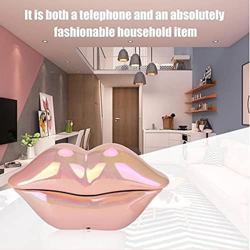Klhhg Personalidade Criativa Os lábios da boca moldam o telefone em casa, telefone, telefone fixo colorido colorido