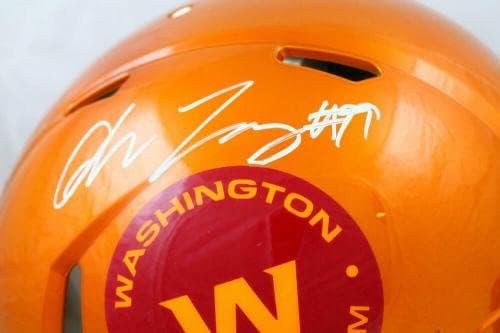 Chase Young assinou o time de futebol de Washington F/s Speed ​​Auth Capacete -Fanatics - Capacetes NFL autografados