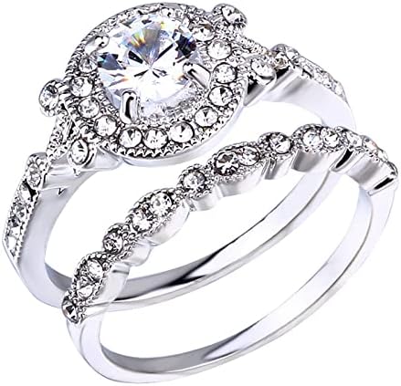 2023 Requintado de diamantes definido para mulheres no engajamento de zircão jóias presentes de jóias 1989 anel