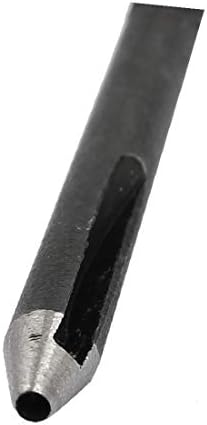 X-Dree Leather Junta Correia da cinta Hole Hollow Ferramenta de mão preto 2 mm dia (Junta de Cuero correia correia orificio