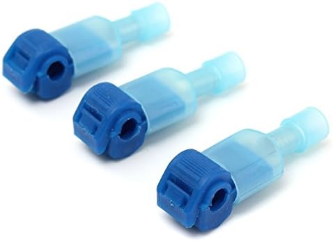 Baomain 10pcs azul rápido terminais de fio de emenda e conectores de pá de masculino Conjunto