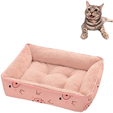 Aquecimento de gato de auto -aquecimento - Cama de almofada de gato respirável de casal de casal 8 para pequeno gato de gato de gatinho médio suprimento de animal de estimação para animais de estimação