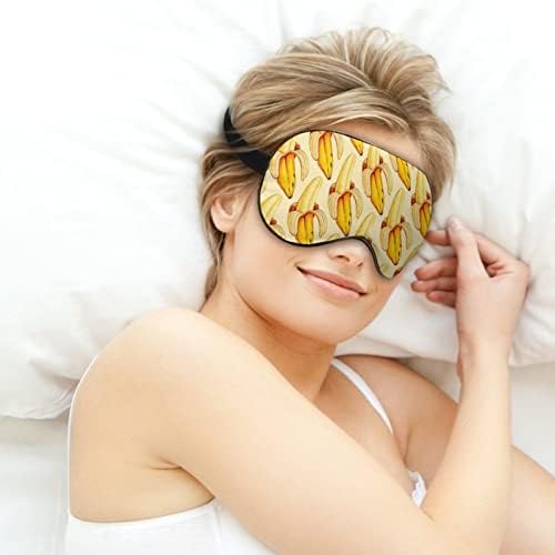 Deliciosa máscara de máscara do sono de padrão de banana