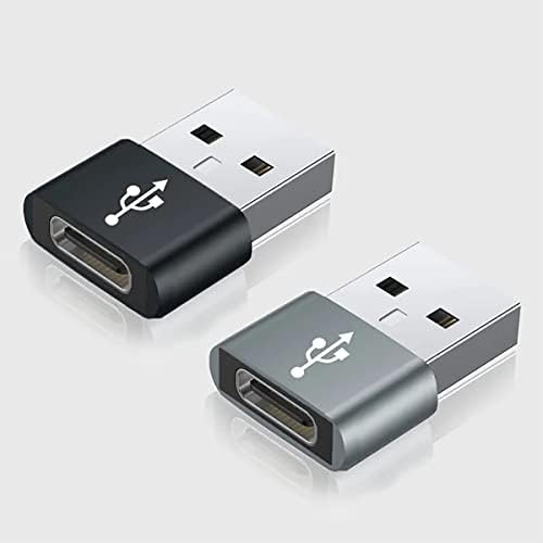 Usb-C fêmea para USB Adaptador rápido compatível com o seu Motorola Moto G7 Plus para Charger, Sync, dispositivos OTG como teclado, mouse, zip, gamepad, PD