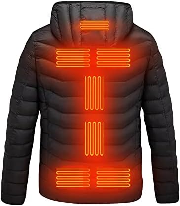 Jackets Ymosrh para homens Moda de casaco aquecido com casaco de casaco com capuz Capuz de colapso de inverno mais