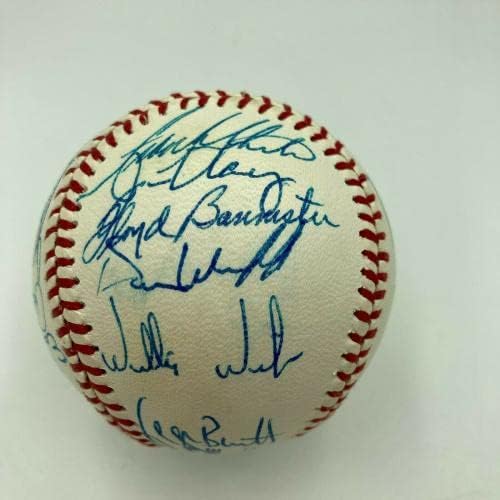 1982 All Star Game Team assinou o beisebol George Brett Carlton Fisk Yount JSA CoA - Bolalls autografados