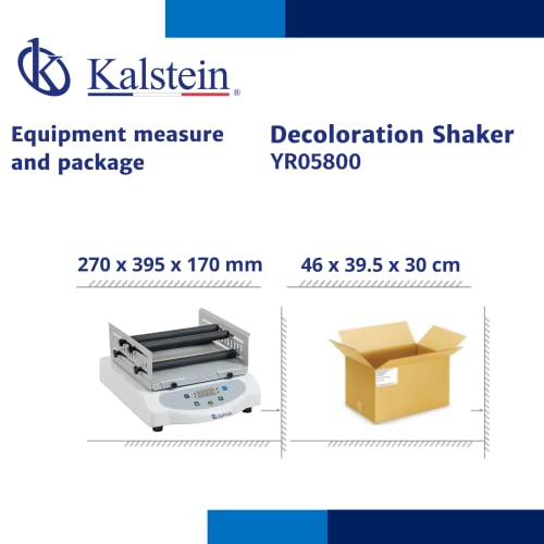 Shaker de descoloração de Kalstein, use o microcomputador para a velocidade do contrai, para obter ondulação de alta precisão de alta precisão/tridimensional, sensibilidade +2 rpm, frequência 15-90 rpm/min, faixa de tensão AC90-260V YR05800