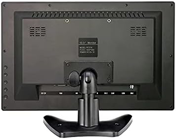 Eversecu 13,3 polegadas HD 1920x1080 IPS LCD HDMI Monitor Displa de vídeo de entrada de áudio com cabo BNC para PC Câmera de computador DVD Segurança CCTV DVR Home Office Surveillance