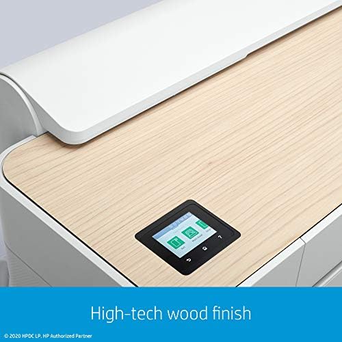 HP DesignJet Studio Wood Large Format Wireless Plotter Printer - 24 , com cartuchos de tinta genuína padrão - pacote