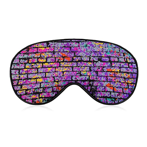 Rainbow Salpatter Neon em máscaras escuras máscaras de olho blecaout com tira elástica ajustável