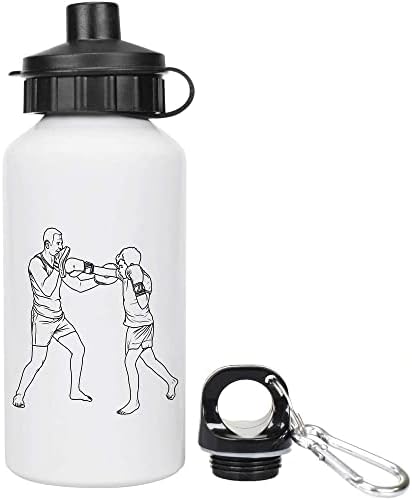 Azeeda 400ml 'Prática de boxe' garrafa de água / bebida reutilizável