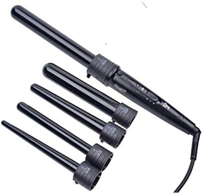 Yfqhdd 5 em 1 cabelo cerâmico Curling Iron Heller Curler Curling Wand Hair Roll Roller Tong Cone Waver Hair Curl Styling Tool