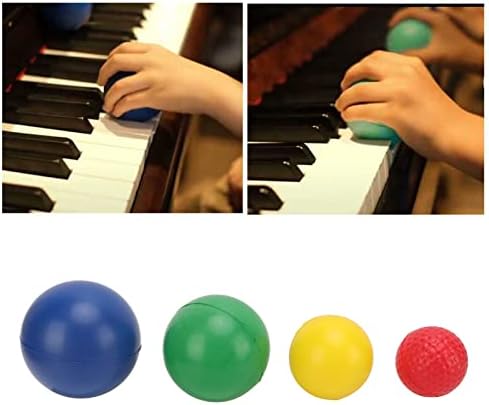 Bolas de exercícios à mão PLPLAAOO, bolas de exercícios de 4pcs, espremer bolas para exercícios manuais, espremer manualmente para o treinamento de piano de piano, fortalecimento do aperto muscular ovo