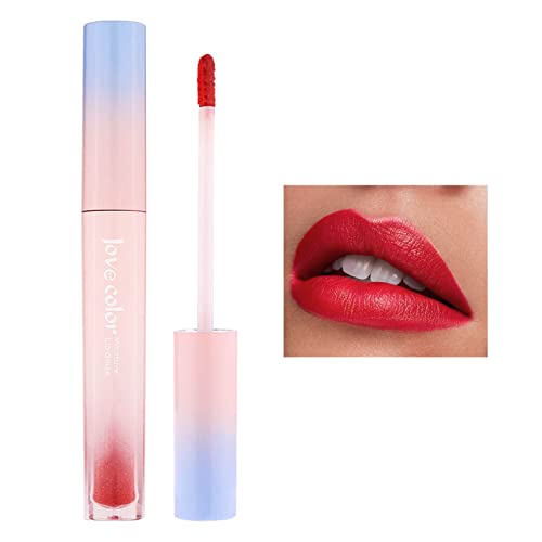 Xiahium Petals Creme Water Gloss Lip Glaze Lip Lip Gloss Blusurizador Lipstick Não é fácil de desaparecer não é fácil de