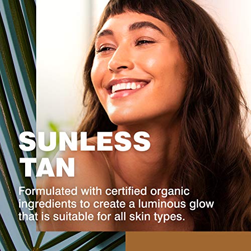 Coola Organic Sunless Self Tanner Face Compact, Dermatologista testou cuidados com a pele antienvelhecimento, vegan e não-OGM, piña colada, 0,4 fl oz