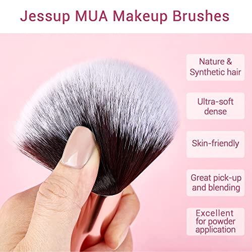 Jessup 25pcs Professional Makeup Brush Conjunto T155 com escovas de maquiagem MAT A005