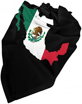 Bandeira do México Mapa Pet Pet Puppy Cat Balaclava Triângulo Bibs Sconeco Bandana Collar Neckerchief MCHOICE para qualquer animal de estimação