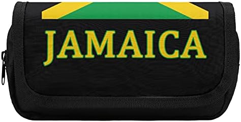 Bandeira jamaicana Bolsa de lápis de camada dupla de camada dupla