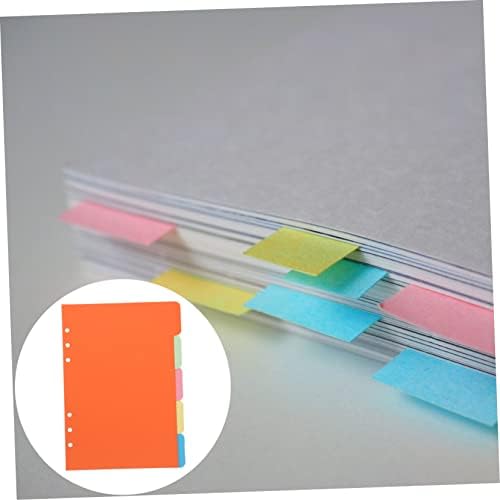 Operitacx 2 Define 5 colorido notebook Pasta Binder Paper Notebook Separator Paper Diy Paper Divishers A5 Divisores Dividindo