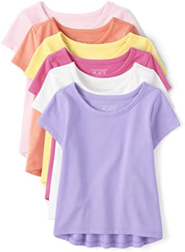 The Children's Place Baby Toddler Girls Basic Layering Tee 6 pacote