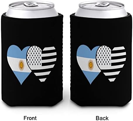 Argentina bandeira e bandeira americana mangas de xícara reutilizáveis ​​de copo de café gelado com padrão fofo para bebidas frias