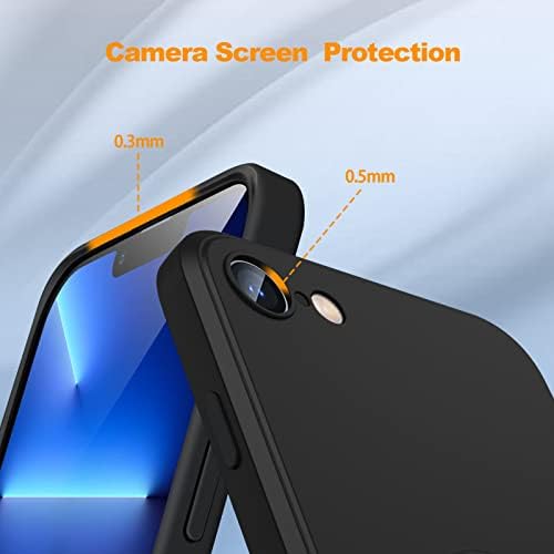 Aysznbla para iPhone SE 3ª geração Caso 2022, iPhone SE 2020 Case, iPhone 7/8 CASE Liquid Silicone Gel Rubber Phone, capa protetora