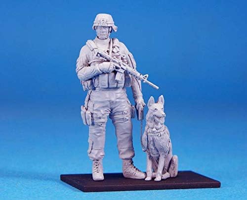 Goodmoel 1/35 iraquiano Comando do Exército dos EUA e Modelo de Soldado de Resina de Dog Kit / Kit em miniatura sem montagem e sem pintura / XH-9759
