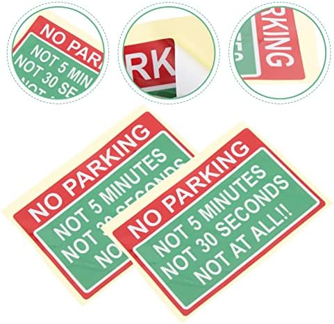 Adesivos de clispeed sinais 3pcs sem adesivo de estacionamento sem letreiros de estacionamento estacionamento privado sem estacionamento