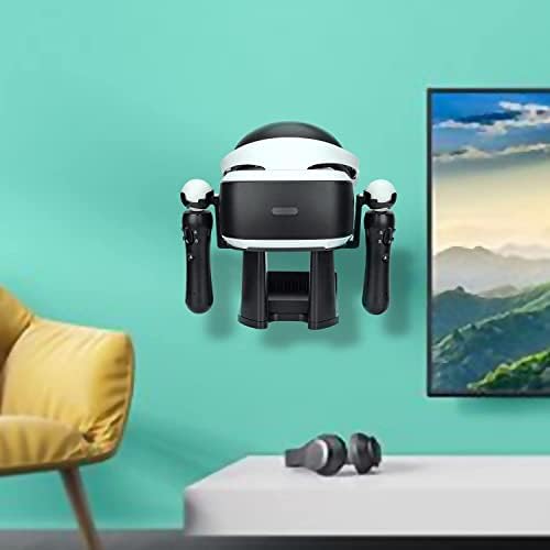 Wabracket 5 em 1 VR Stand, Kit de suporte de parede/suporte para a mesa para Oculus Quest 2/Rift/Go/PS VR/HTC Vive, Headset